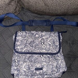 Sakroots Blue Floral Backpack / Shoulder Bag – Boho Print